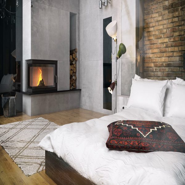 Focar pe lemne Defro home intra ME BL - imagine 2