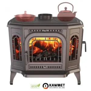 Soba pe lemne KAWMET P7, cu plita pentru gatit, 10.5 kW, PB ECO – Dreapta - Pret Ieftin